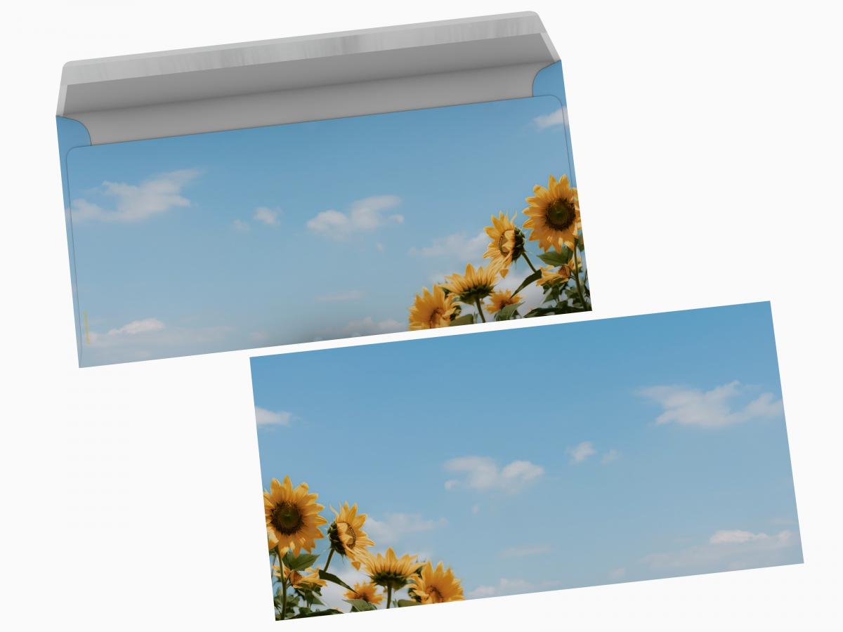 Motivpapier Sonnenblumen Briefpapier mit Motiv